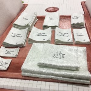 Bits and pieces of biaxial cloth / mat