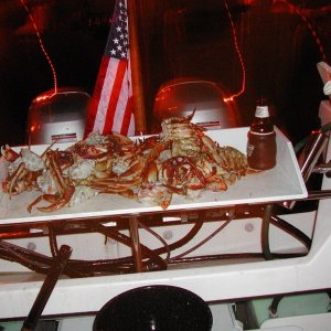 Media '(Doug / Liberty Call) Crab, Beer, Friends.  Life Is Good!' in album '(Doug / Liberty Call) New, smaller C-Dory graphic'