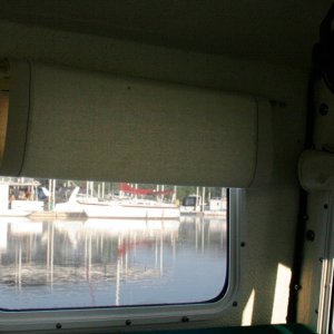 Window Shade can be rolled down to intermediate positions.