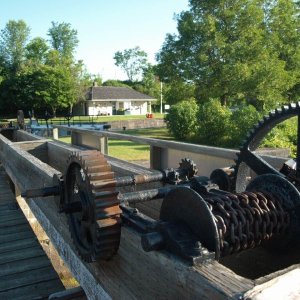Rideau locks were built 175 years ago - pretty amazing - mostly still all hand crank