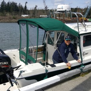 Happiness is boating after a long, cold, wet winter