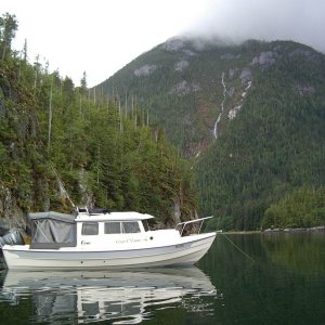 Anchored at Eucott Bay