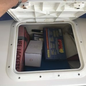 Media 'Starboard side under bench seat' in album 'Interior'