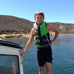 First mate...kid loves to go out on our C-Dory!