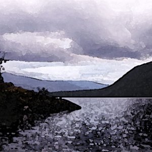 Lakescape Upper Priest Lake Watercolor