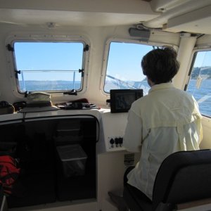 Ann at helm