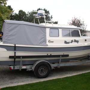 Media 'Boat Canvas' in album 'Bill's first C-Dory a 1986 16' Angler'
