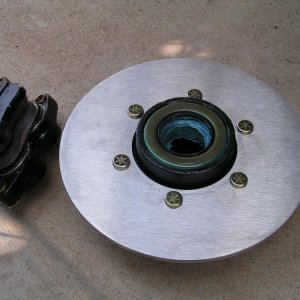 Media 'New 1/4" thick SS rotor, nice simple design.' in album '7 yr old rotor, steel.'