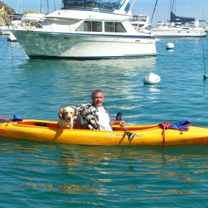 Roy and family member from Water Lillie at the Isthmus, Catalina.