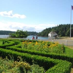 English Camp formal Garden, San Juan Island