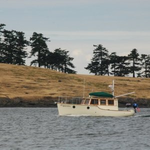 Caprice with Spieden Island in background