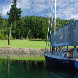 Coming into Blakley Marina