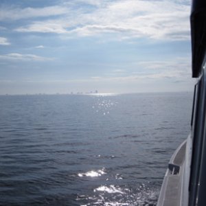South Padre Island in the distance