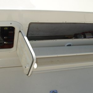 Locations for power steering pump and autopilot pump
