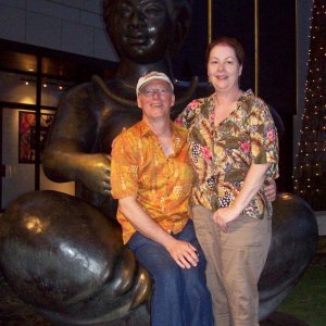 Media 'Sitting with Buddah on Kuhio at Waikiki' in album 'Carolyn on splash well stove'
