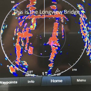 Approaching the Longview bridge