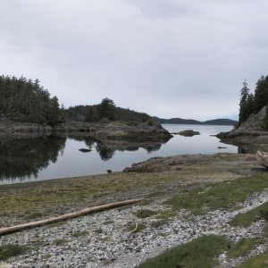 Looking east.