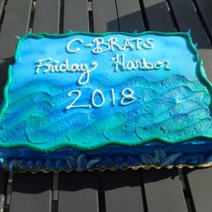 Media '2018 Friday Harbor Cake' in album 'Daydream with AGLCA Gold Burgee on Bow'