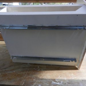 Here are the snap-in mating parts for the pantry slides.  It makes removal really easy!