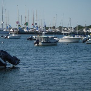 INN THE WATER at it's mooring.