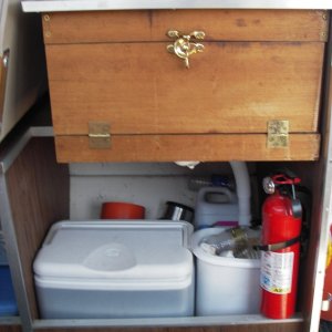 Galley showing front view and under it