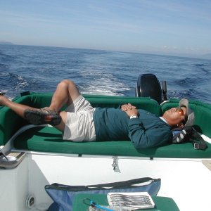Media 'Me taking a snooze on the way back' in album 'August 2006 - Trying to catch Salmon, but nothing but Dog Fish. Possession Pt.'