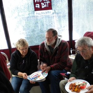 Media 'Dining aboard the "Mother Ship".' in album 'Lacy Falls, after heavy rains!'