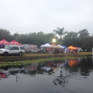 Media 'Vendors galore for the 800 runners. These were just some along the riverfront.' in album 'Love this spot on Snake Creek'