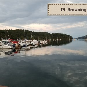 Spent a night at Pt. Browning, North Pender Island.
