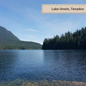 Took the short hike to the lake for a swim.