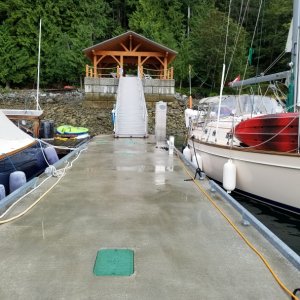 We moved on to Toba Wilderness to spend one night. There is now power, water, and new docks here. Kyle has upgraded the entire place.