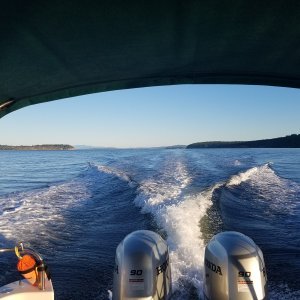 Heading south down Malaspina Strait.