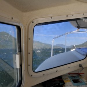 This is when your tender becomes a sail...