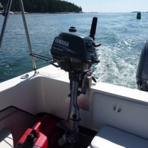 Media 'Junior our 2 1/2 hp Yamaha four stroke dink motor. Bracket through bolted into the compartment with just one bolt.' in album 'Junior our 2 1/2 hp Yamaha four stroke dink motor. Bracket through bolted into the compartment with just one bolt.'