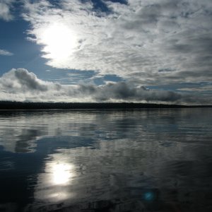 Sunrise and calm, Tacoma Narrows