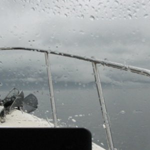 The view out the windshield as we left Blind Bay
