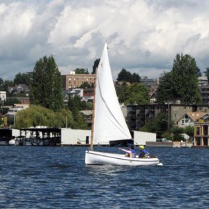 catboat on Lake Union