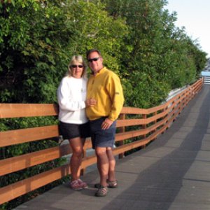 Walking along the waterfront in Poulsbo