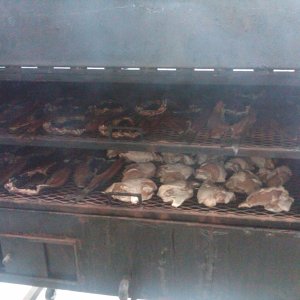Mullet and chicken smokin !