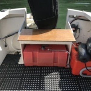 Fuel tanks and floor mat