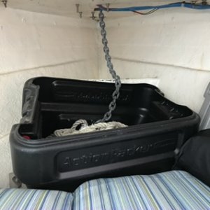 Anchor storage bin