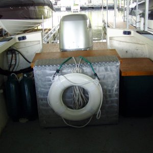 Throw ring located, Potti cover, Battery cover