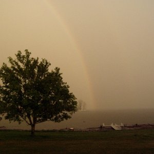 Double rainbow "Where's the gold"