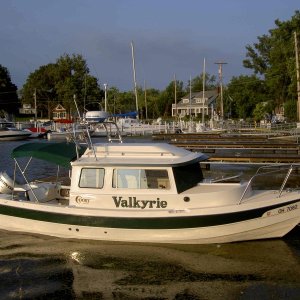 (Valkyrie) Tied up at Put-in-Bay.