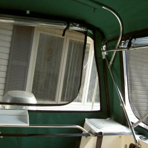 (Valkyrie) Inside view of camper canvas.  Much larger than factory canvas.