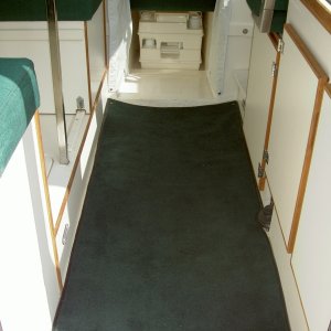 Snap-in indoor/outdoor carpet.