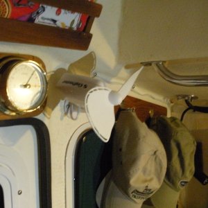 New addition: Caframo 2-speed fans with low draw.  Flexible blades can be stopped with your hand.