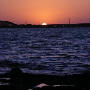 Sunset.