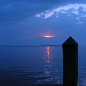 Blue sunset.