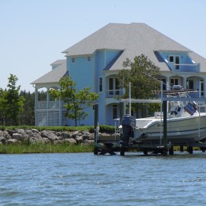 Another colorful home on the ICW.